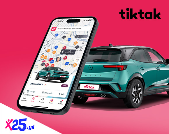 Tiktak'tan Araç Kiralamada %25 İndirim Fırsatı